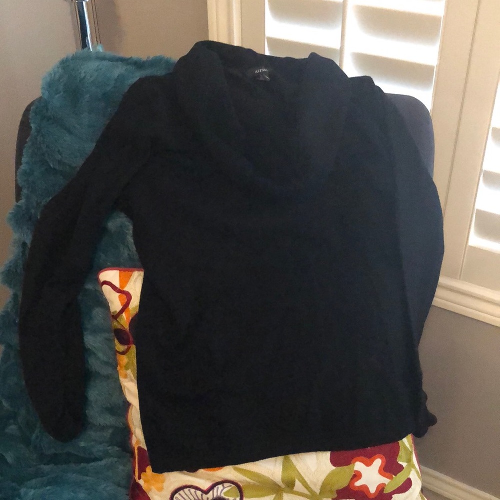 Alfani Black Cowl Neck Sweater